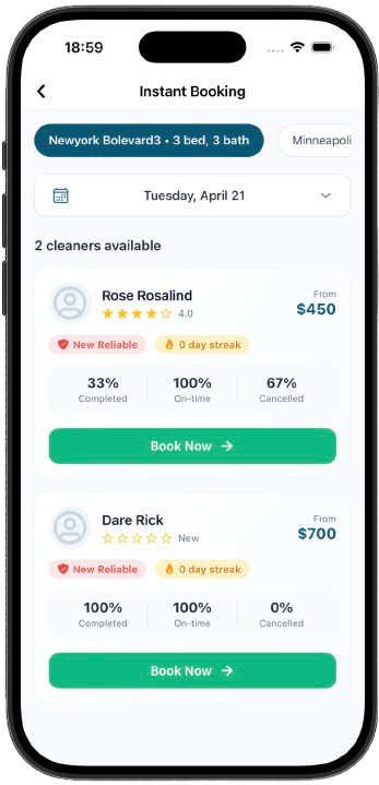Instant Booking